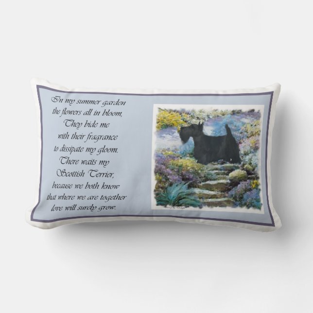 Scottish Terrier Art Gifts Lendenkissen (Vorderseite)