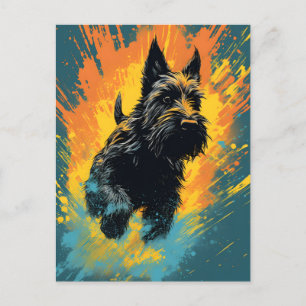 Scottish Terrier Art Postkarte