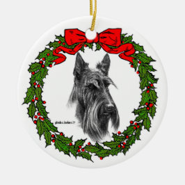 Scottish Terrier Art von Glenda S. Harlan Keramik Ornament