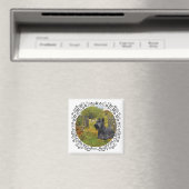 Scottish Terrier auf dem Bauernhof Magnet (In Situ (Geschirrspüler))