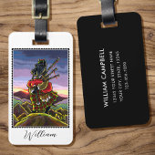 Scottish Terrier Bagpipe Kilt Dog Custom Gepäckanhänger