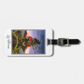 Scottish Terrier Bagpipe Kilt Dog Custom Gepäckanhänger (Vorderseite horizontal)