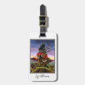 Scottish Terrier Bagpipe Kilt Dog Custom Gepäckanhänger (Vorderseite vertikal)