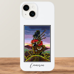 Scottish Terrier Bagpipe Kilt Dog Individuelle Nam Case-Mate iPhone 14 Hülle