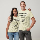 Scottish Terrier Barking Logic Funny Dog Sarcastic T-Shirt (Unisex)