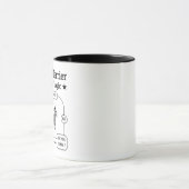 Scottish Terrier Barking Logic Funny Dog Sarcastic Tasse (Zentrum)