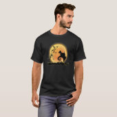 Scottish Terrier Beängstigend und Moon Dog Hallowe T-Shirt (Vorne ganz)