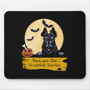 Scottish Terrier Beware The Scottish Terrier Hallo Mousepad