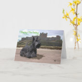 Scottish Terrier Birthday Card Karte (Gelbe Blume)