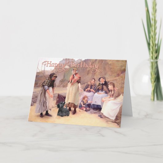 Scottish Terrier Birthday Card Karte (Vorderseite)