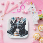 Scottish Terrier Birthday Pappteller (Party)