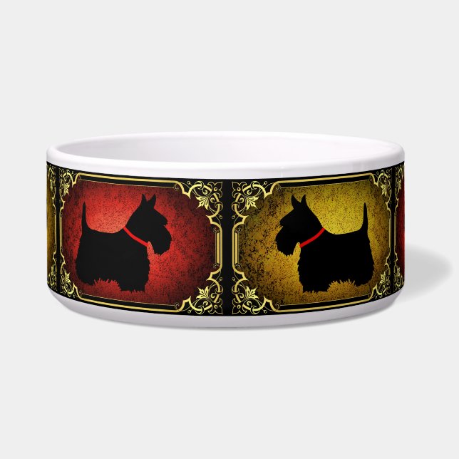 Scottish Terrier Black dog Highland Cerealien Soup Napf (Vorderseite)
