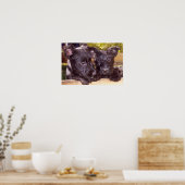 Scottish Terrier Black Happy Welpen nah Poster (Küche)