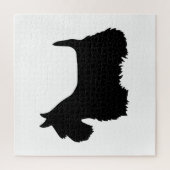 Scottish Terrier Black Sihouette Herz/676 Stück Puzzle (Vertikal)