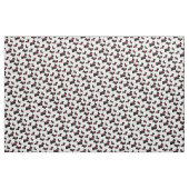 Scottish Terrier Black Silhouette, Rot/Rosa Bug Stoff (Yard (91,4 cm))