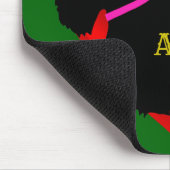 Scottish Terrier Black Silhouette Schottland grün Mousepad (Ecke)