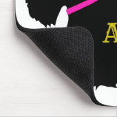 Scottish Terrier Black Silhouette, Scotland dog Mousepad (Ecke)