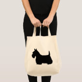 Scottish Terrier black, Silhouette Tragetasche (Vorderseite (Produkt))