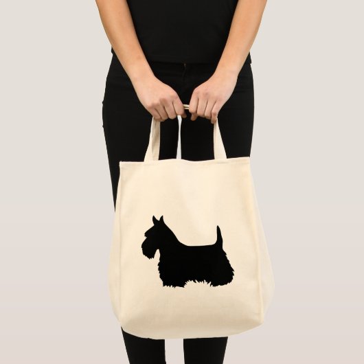 Scottish Terrier black, Silhouette Tragetasche (Vorderseite (Produkt))