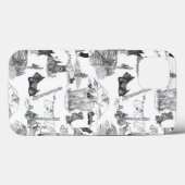 SCOTTISH Terrier Black Toile Case-Mate iPhone Hülle (Rückseite (Horizontal))