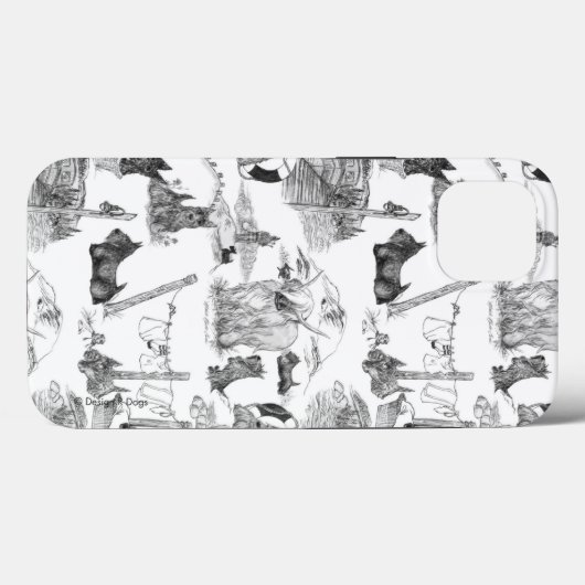 SCOTTISH Terrier Black Toile Case-Mate iPhone Hülle (Rückseite (Horizontal))
