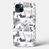 SCOTTISH Terrier Black Toile Case-Mate iPhone Hülle (Rückseite)