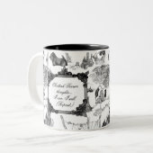SCOTTISH Terrier Black Toile mit/Anpassung Zweifarbige Tasse (Vorderseite Links)