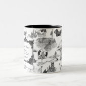 SCOTTISH Terrier Black Toile mit/Anpassung Zweifarbige Tasse (Mittel)