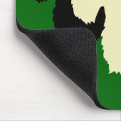 Scottish Terrier Black/Wheaten Silhouette Mousepad (Ecke)