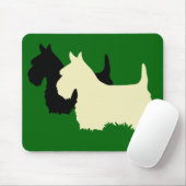 Scottish Terrier Black/Wheaten Silhouette Mousepad (Mit Mouse)