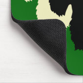 Scottish Terrier Black/Wheaten Silhouette Mousepad (Ecke)