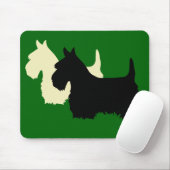 Scottish Terrier Black/Wheaten Silhouette Mousepad (Mit Mouse)