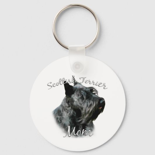 Scottish Terrier (blk) Mama 2 Schlüsselanhänger (Vorderseite)