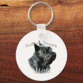 Scottish Terrier (blk) Mama 2 Schlüsselanhänger (Rückseite)