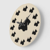 Scottish Terrier Breed Wall Decoder Uhr (Winkel)