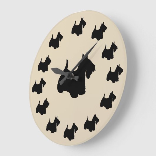 Scottish Terrier Breed Wall Decoder Uhr (Winkel)