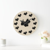 Scottish Terrier Breed Wall Decoder Uhr (Zuhause)