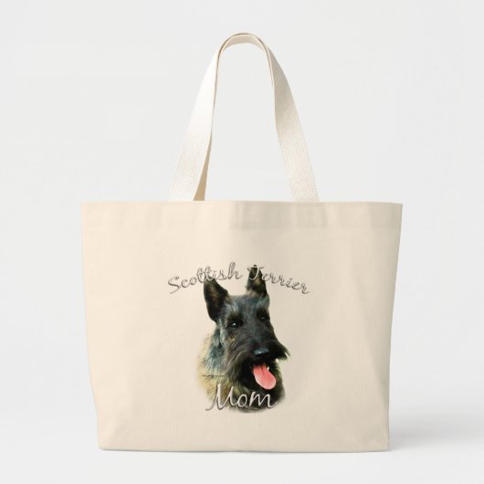 Scottish Terrier (brindle) Mama 2 Jumbo Stoffbeutel (Vorne)