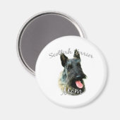 Scottish Terrier (brindle) Mama 2 Magnet (Vorderseite/Rückseite)