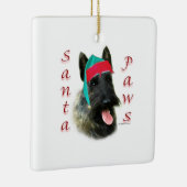 Scottish Terrier (brindle) Santa Paws Keramikornament (Rechts)