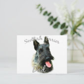 Scottish Terrier (brindle) Vater 2 Postkarte (Stehend Vorderseite)