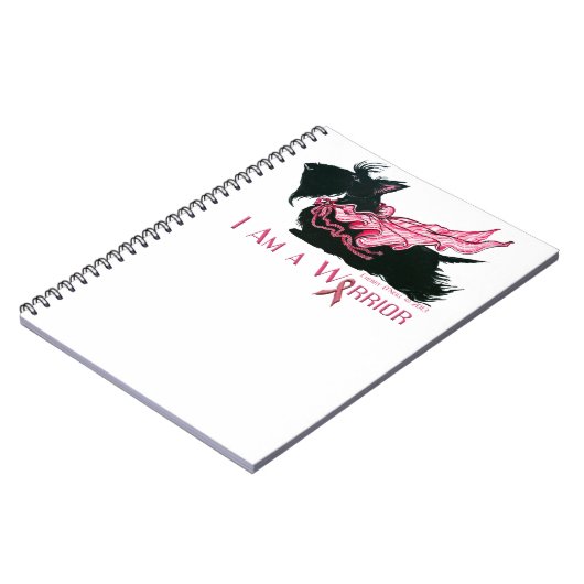 Scottish-Terrier-Brustkrebs-Krieger Notizblock (Linke Seite)