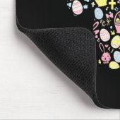 Scottish Terrier Bunny Easter Egg Osterfrau Frauen Mousepad (Ecke)