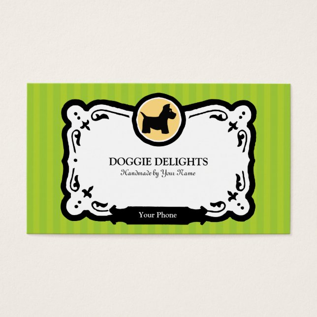 Scottish Terrier Business Card oder Pet Packaging (Vorderseite)
