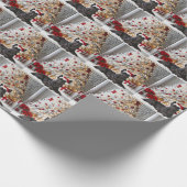 Scottish Terrier By Christmas Tree Geschenkpapier (Ecke)
