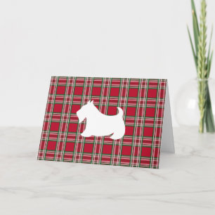 Scottish Terrier Card Feiertagskarte