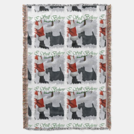 Scottish Terrier Christmas Decke (Vorderseite Vertikal)