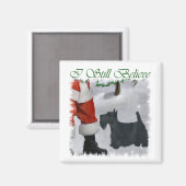 Scottish Terrier Christmas Geschenke Magnet (Vorderseite/Rückseite)