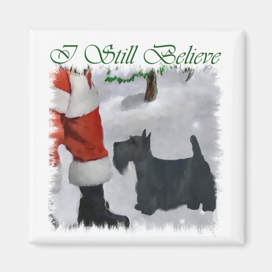 Scottish Terrier Christmas Geschenke Magnet (Vorne)
