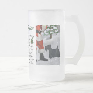Scottish Terrier Christmas Geschenke Mattglas Bierglas